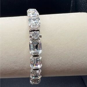 Albert Weiss Silver and Crystal Bracelet